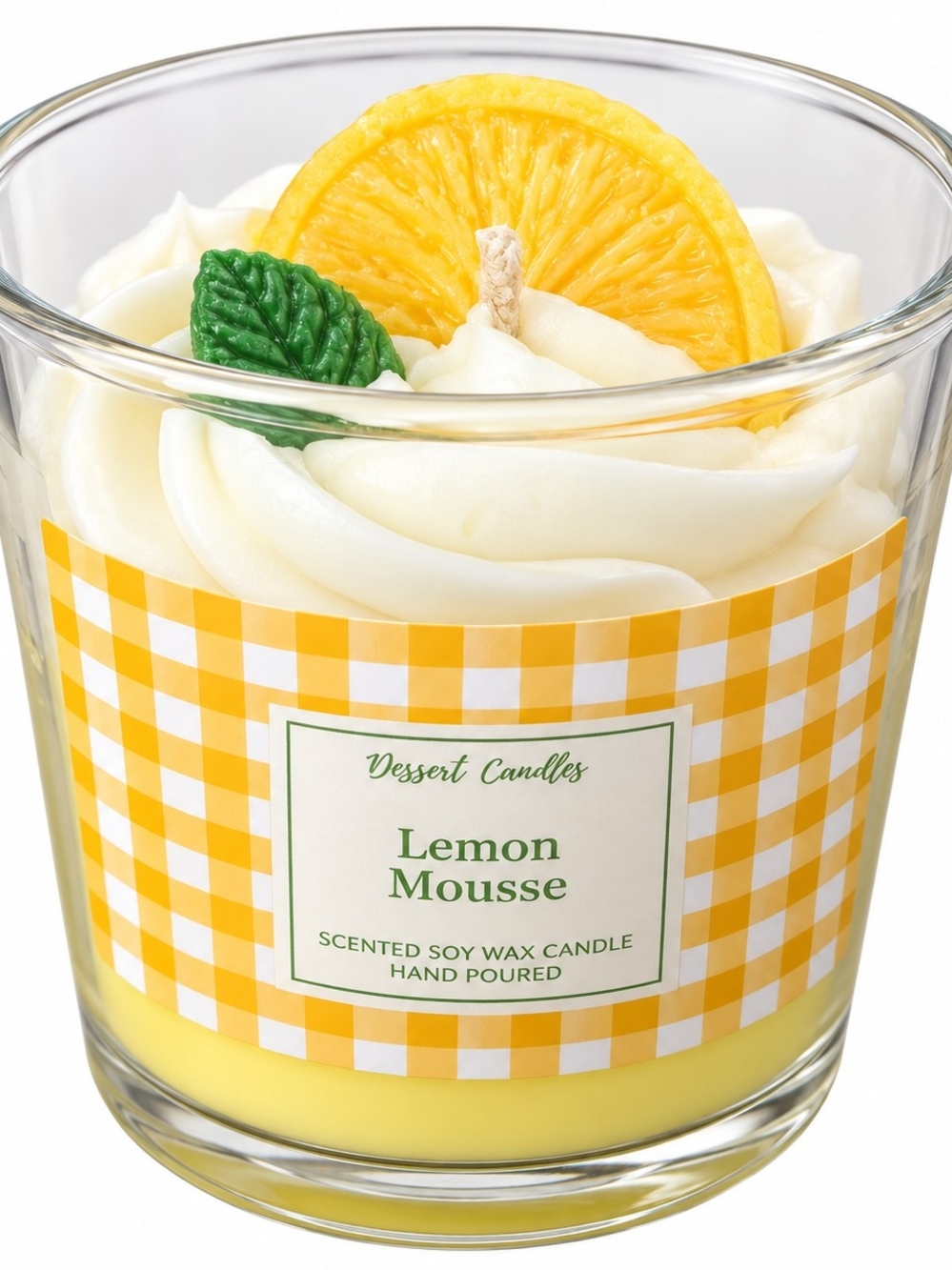 Lemon Mousse Scented Soy Wax Candle